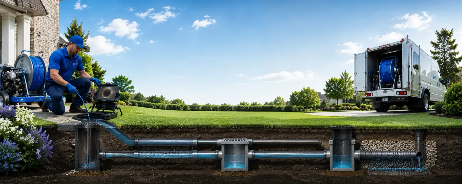 Outdoor drain cleaning information for Elmsford, NY